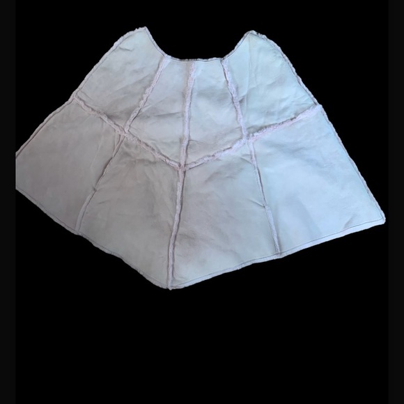 UGG baby pink leather shawl stole size medium - Picture 1 of 7